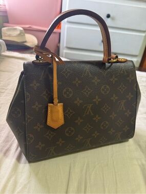 LOUIS VUITTON Monogram Canvas Cluny BB Bordeaux/Fuchsia Bag